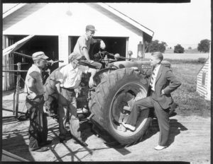 Picture of President Gerald Ford on the Patterson Farm