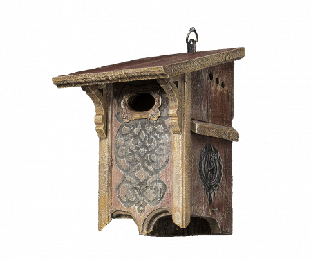 bluebird letterbox bird feeder hand crafted from barnwood